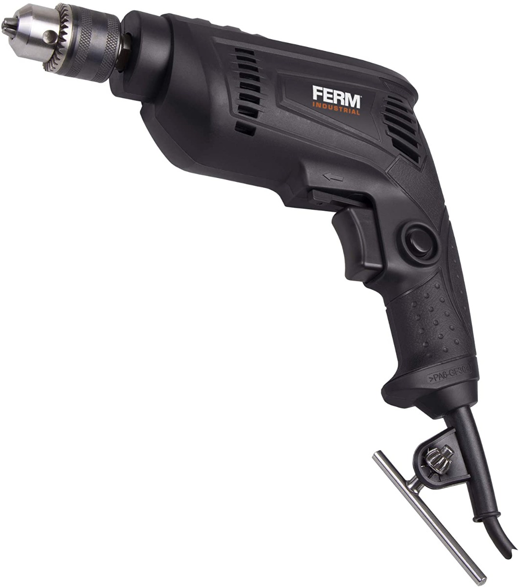 FERM Trapano Elettrico 450W - 10mm - Velocità Variabile E Impugnatura Morbida 3 FERM PDM1048P Trapano elettrico 450W - 10mm - Velocità variabile - Impugnatura morbida