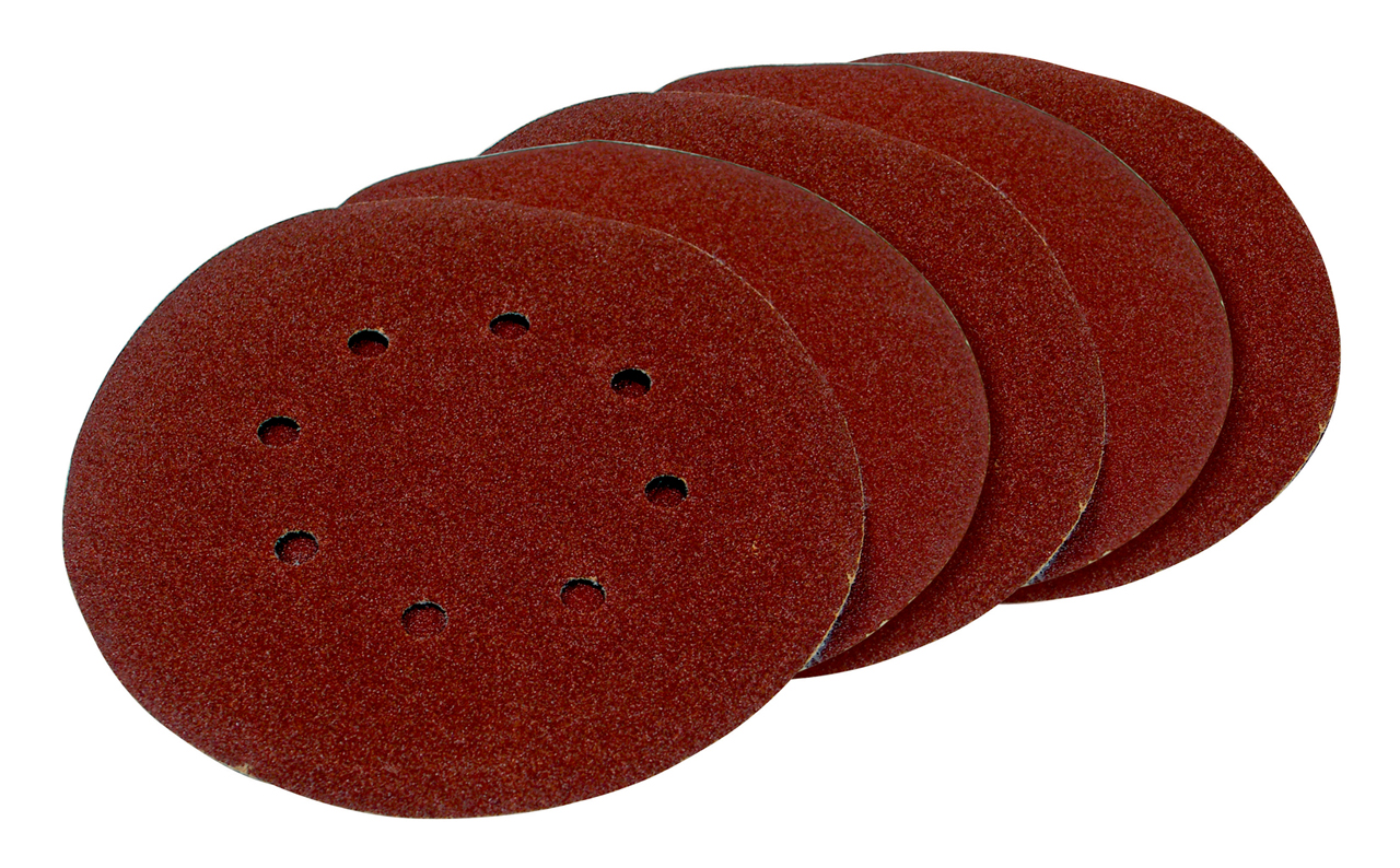 FERM Set di 5 pezzi di carta abrasiva 180mm