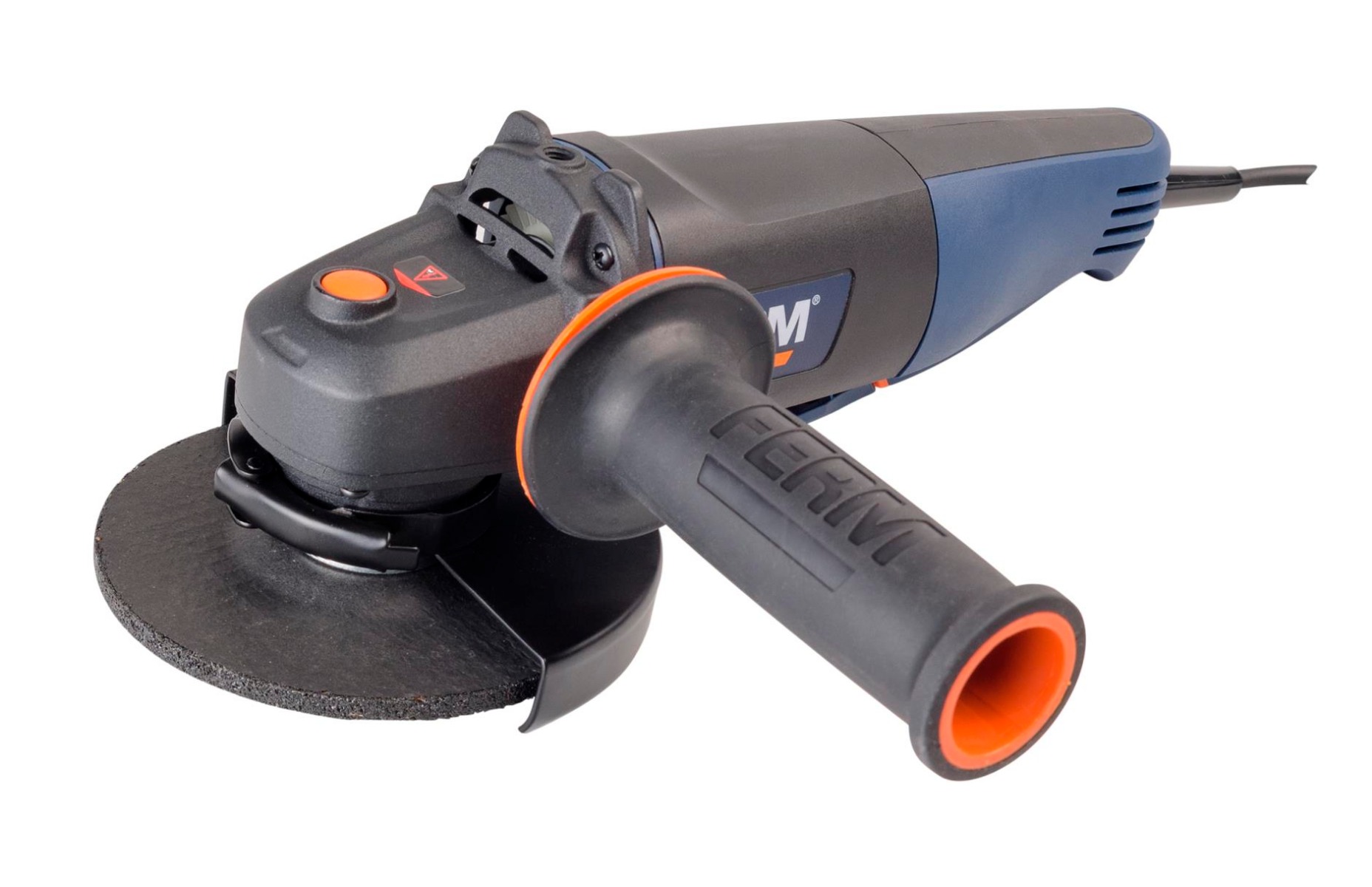 FERM Smerigliatrice Angolare 900W - 125mm - Blocco Del Mandrino - Soft Grip - Cavo 3 Metri - Incl. Impugnatura Laterale Regolabile 7 FERM AGM1061S Smerigliatrice Angolare, 900 W, 125 mm