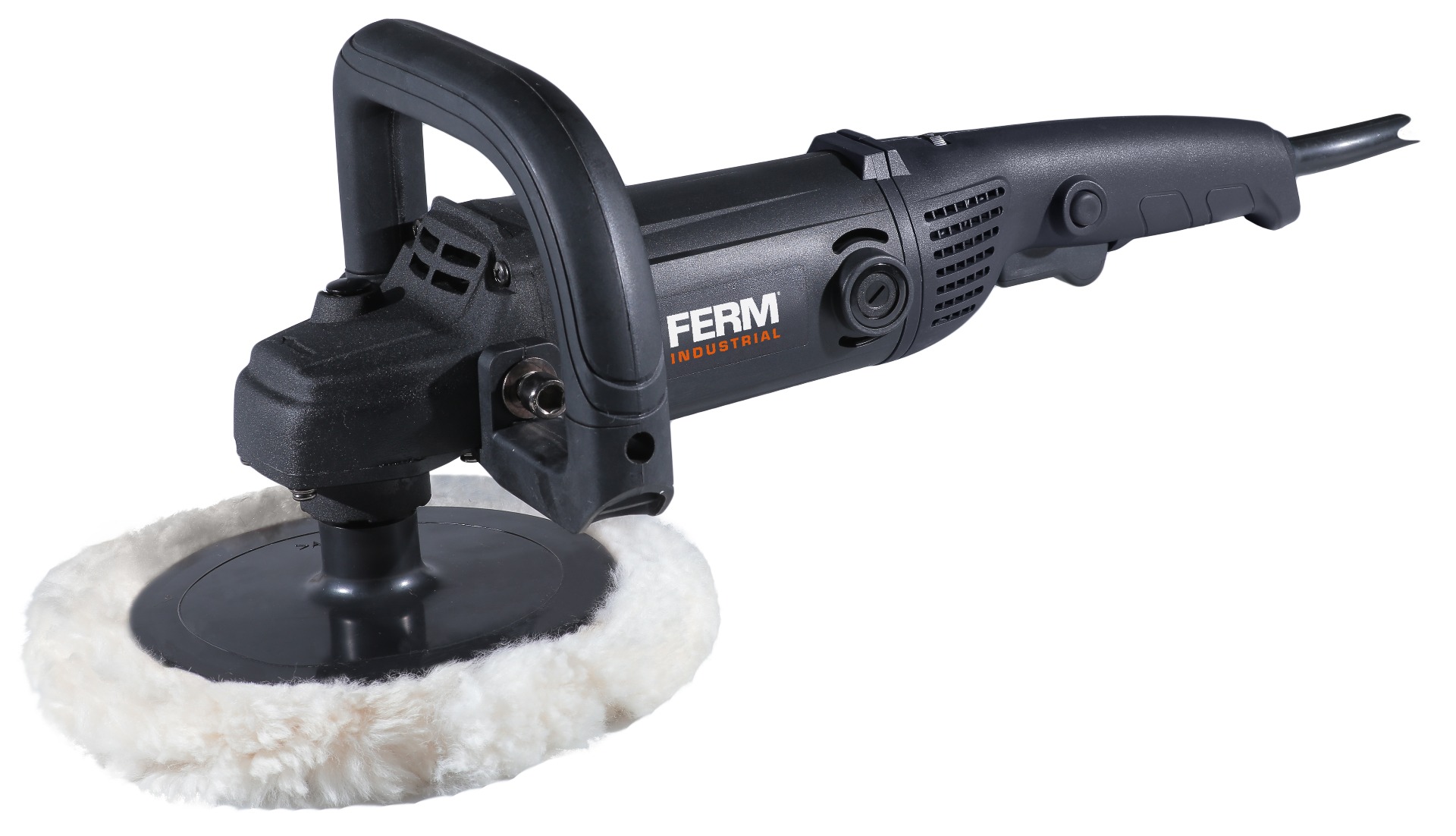 FERM Lucidatrice Elettronica A Velocità Costante 1400W - 180 Mm. Velocità Variabile. Cavo In Gomma Da 4m. Inclusi 2 Dischi Di Lucidatura, Piastra Di Supporto E Custodia 14 FERM AGM1120P Lucidatrice elettronica a velocità costante 1400W - 180 mm. Velocità variabile. Cavo in gomma da 4m. Inclusi 2 dischi di lucidatura, piastra di supporto e custodia