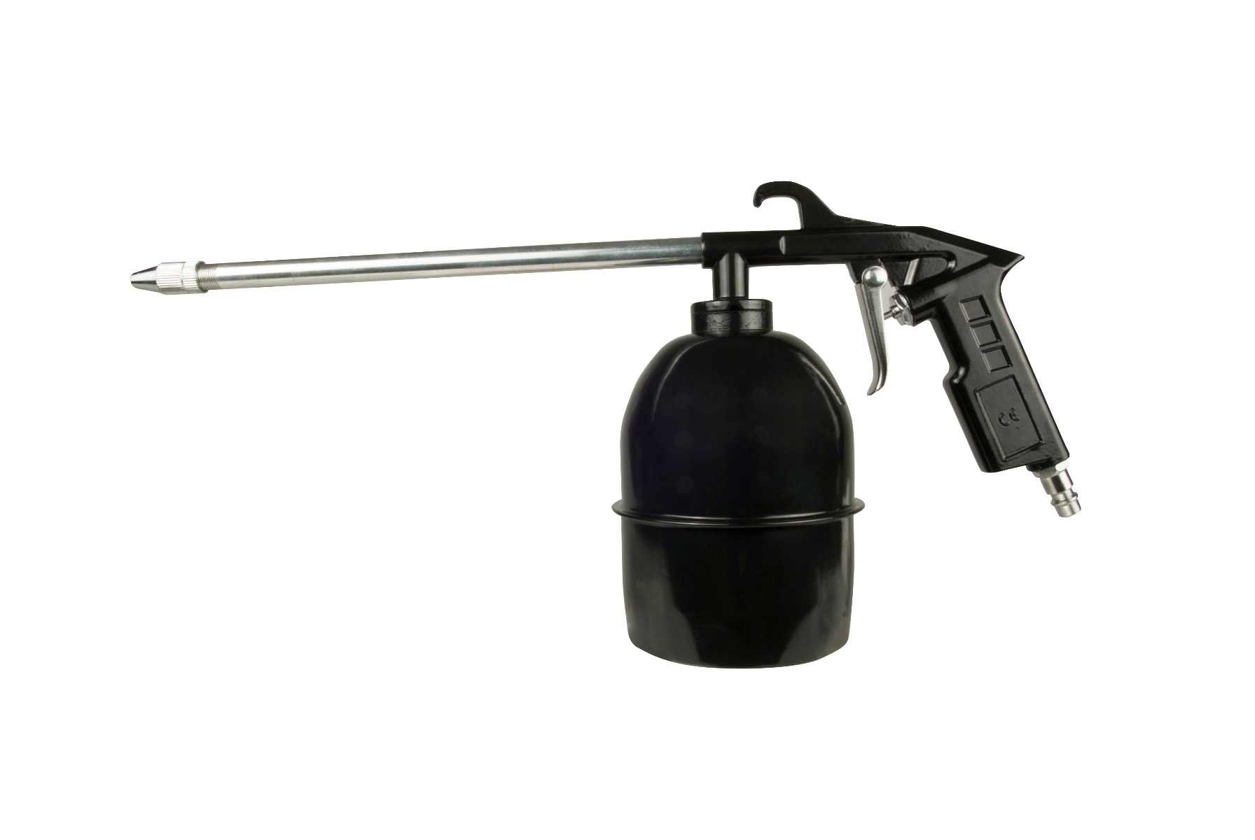 FERM ATM1036 Set di utensili pneumatici 5 pezzi - contiene pistola a spruzzo, gonfiatore, soffiatore per pulizia, pistola di soffiaggio, tubo per aria 5m - per compressore