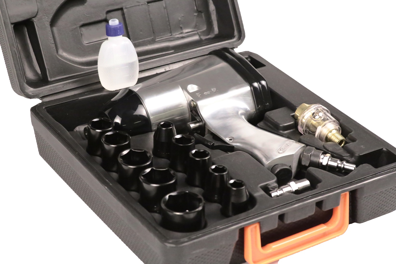 FERM Avvitatore Pneumatico A Percussione 1/2" - Collegamento Orion E DIN - Per Compressore 11 avvitatore pneumatico ATM1043