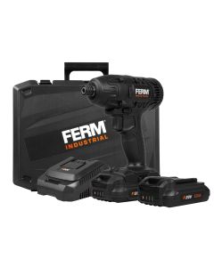 FERM CDM1142P Cordless Li-Ion Impact Driver 20V - 2.0Ah - 2 batteries
