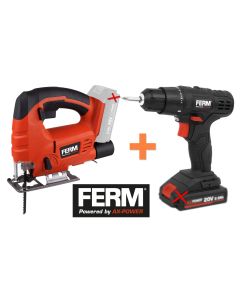 SET FERM AX-POWER Jig saw and Drill