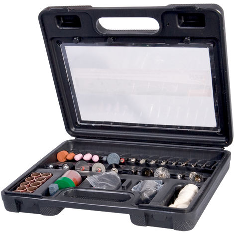 FERM CTA1007 Set di accessori 100 pezzi per strumenti rotanti multifunzione