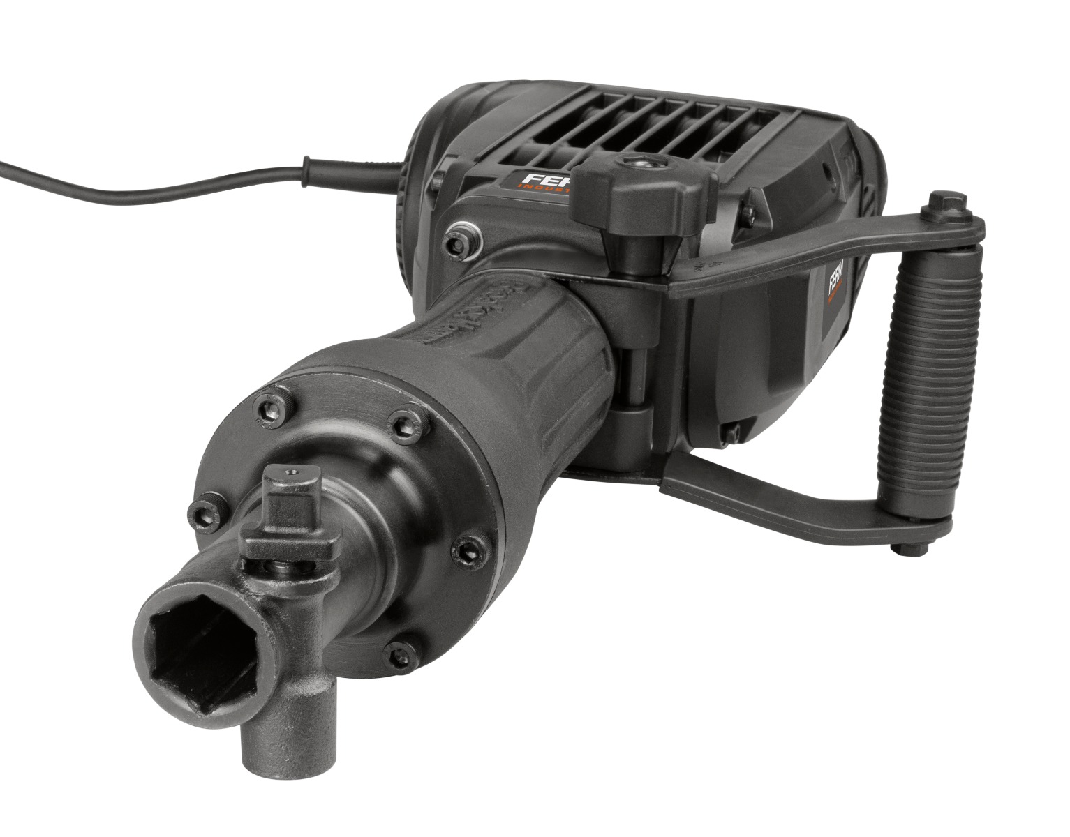 FERM Martello Demolitore Professionale 1500Mandrino SDS-Hex: 30 Mm - Incl. Robusta Valigetta Con Ruote Di Trasporto, Scalpello A Punta E Scalpello Piatto 14 FERM HDM1042P Martello demolitore professionale 1500Mandrino SDS-Hex: 30 mm - Incl. robusta valigetta con ruote di trasporto, scalpello a punta e scalpello piatto