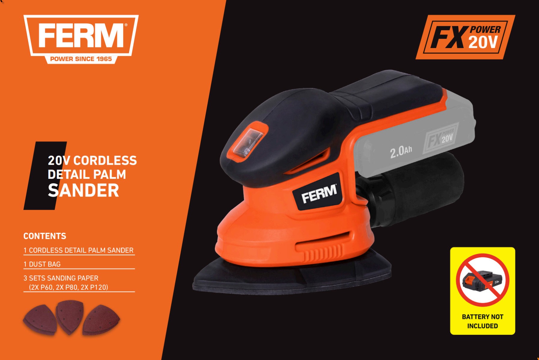 Ponceuse FERM AX-POWER PSM1033