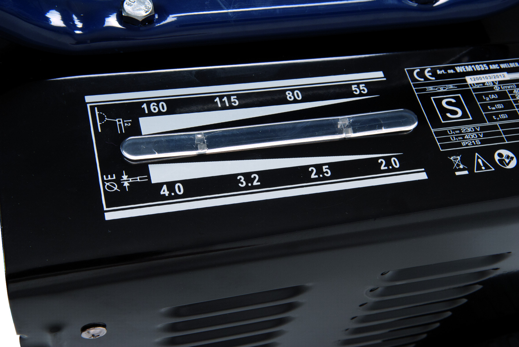 FERM Saldatrice Elettrica - 55-160A - Protezione Termica - Incl. Maschera Per Saldatura, Spazzola Metallica/Martellina 17 FERM Saldatrice Elettrica WEM1035