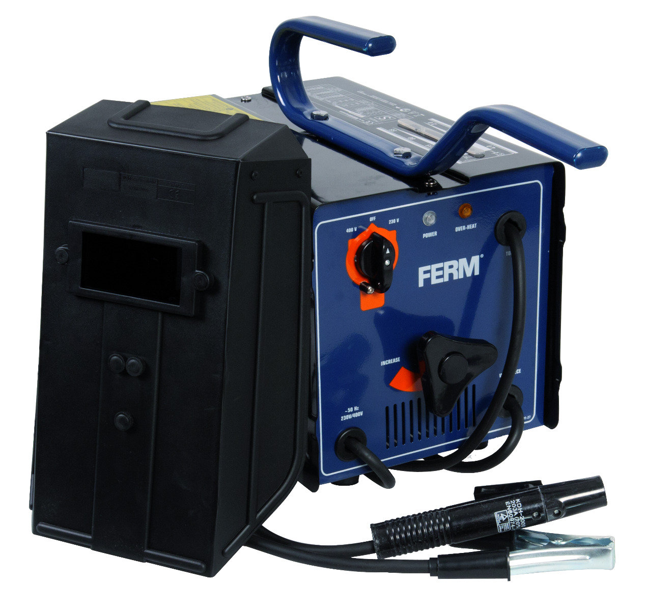 FERM Saldatrice Elettrica - 55-160A - Protezione Termica - Incl. Maschera Per Saldatura, Spazzola Metallica/Martellina 15 FERM Saldatrice Elettrica WEM1035